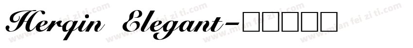 Herqin Elegant字体转换